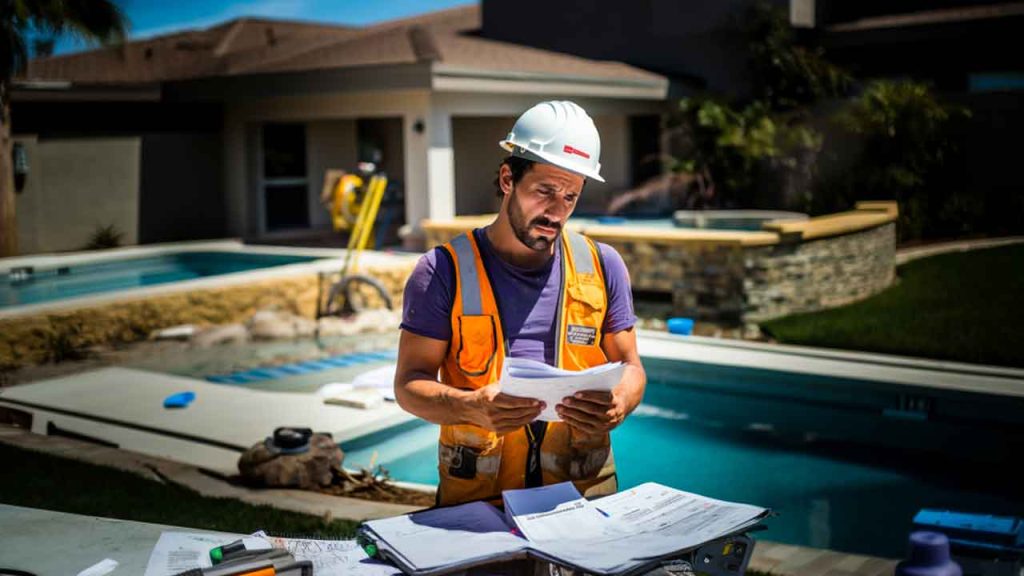 pool construction worker tampa