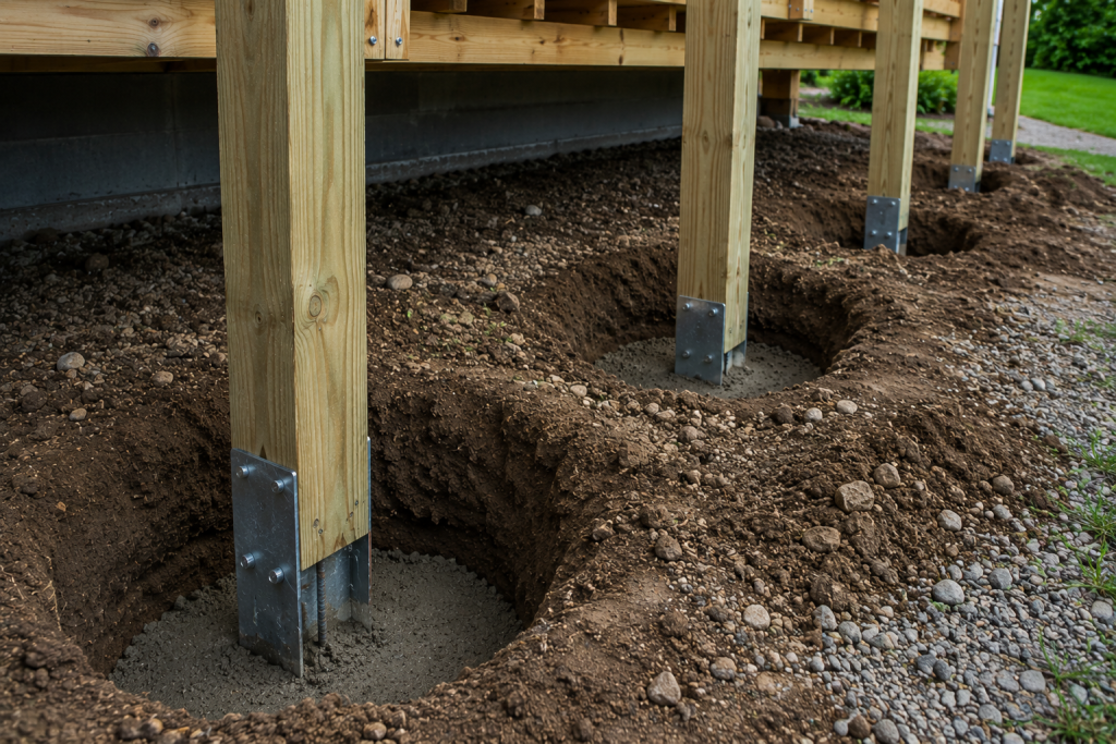 Buried Post Footings