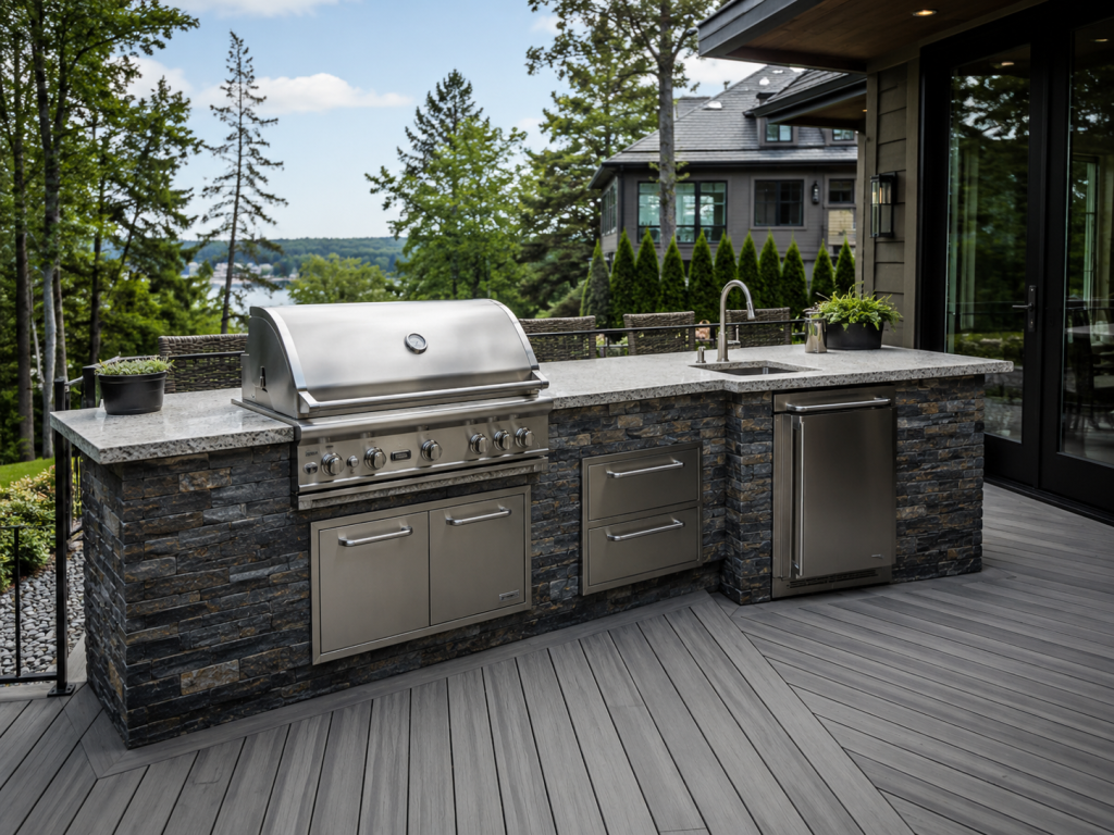Can You Build An Outdoor Kitchen On A Deck