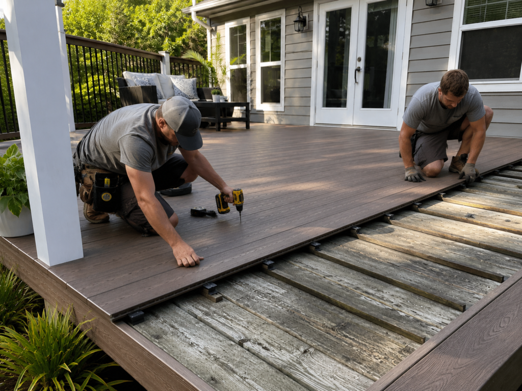 Installing Composite Decking Over an Existing Deck