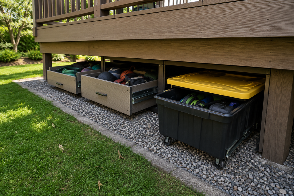 Storage Ideas for Low-Clearance Decks