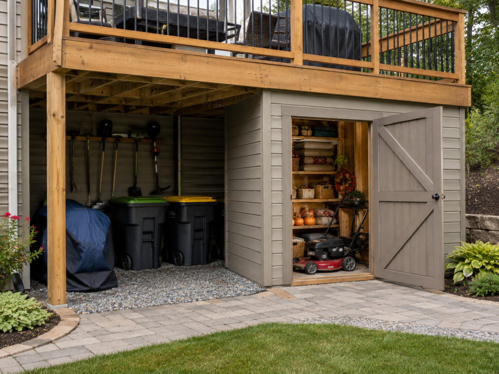 Storage Under Raised Decks