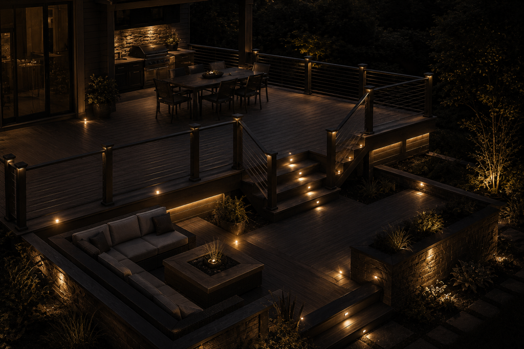 Deck Railing Lighting