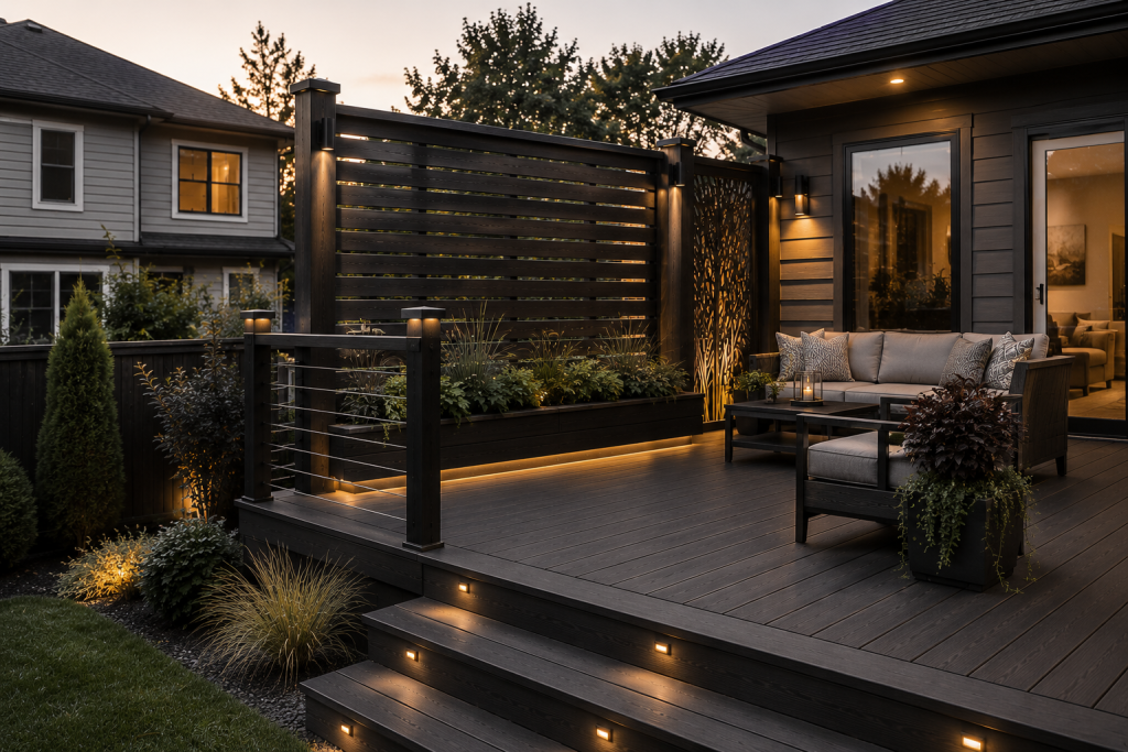 Modern Deck Privacy Wall Ideas