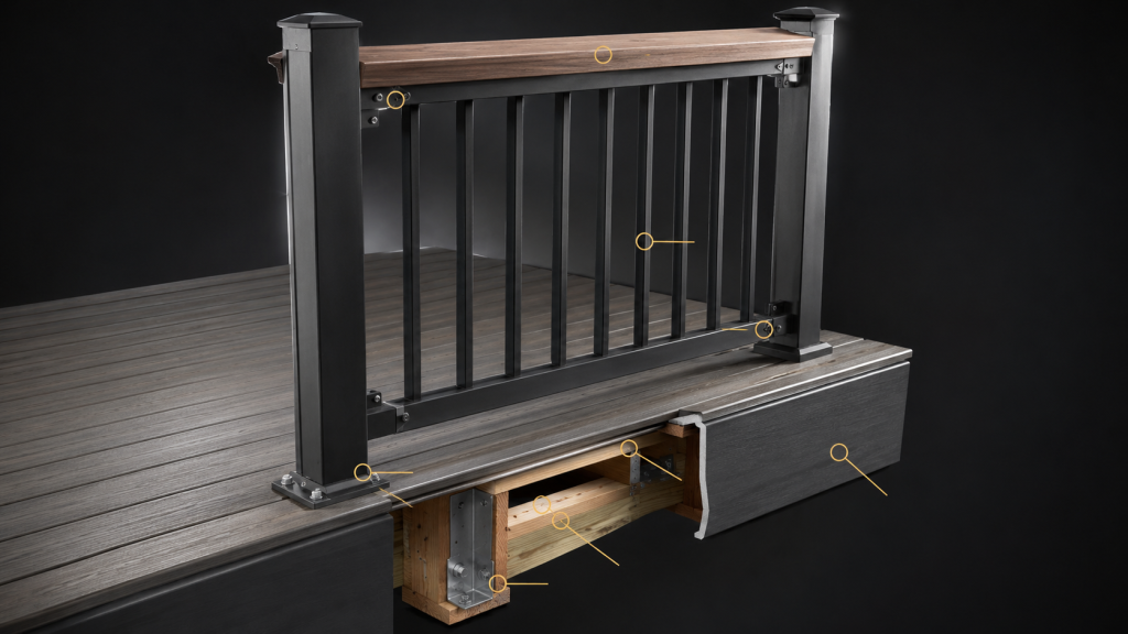 Anatomy of a Deck Railing