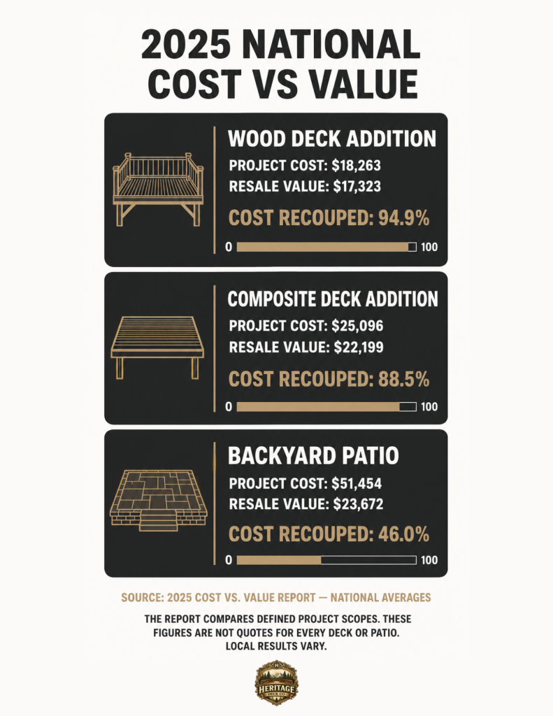 Deck vs Patio Cost